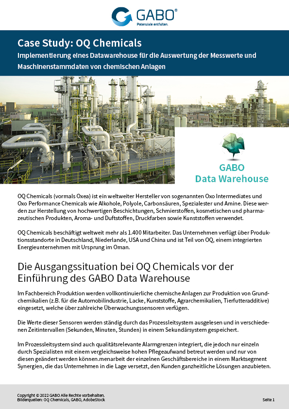 Referenzbericht OQ Chemicals