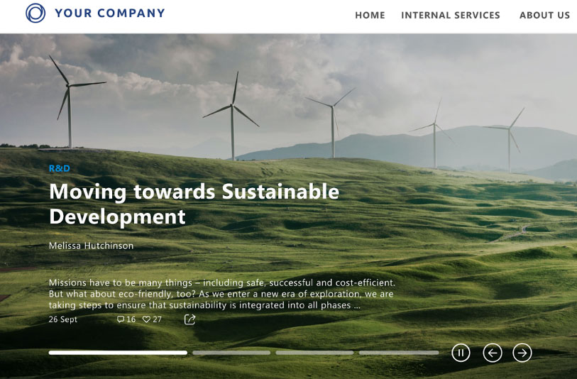 VALO New carousel template