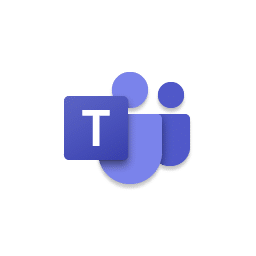 Microsoft 365 Teams-Logo mit einer stilisierten lila und blauen Gruppe von Menschen mit einem großen "T" auf einem blauen Quadrat im Vordergrund, das die Zusammenarbeit und Integration innerhalb der Microsoft Intranet-Plattform darstellt.